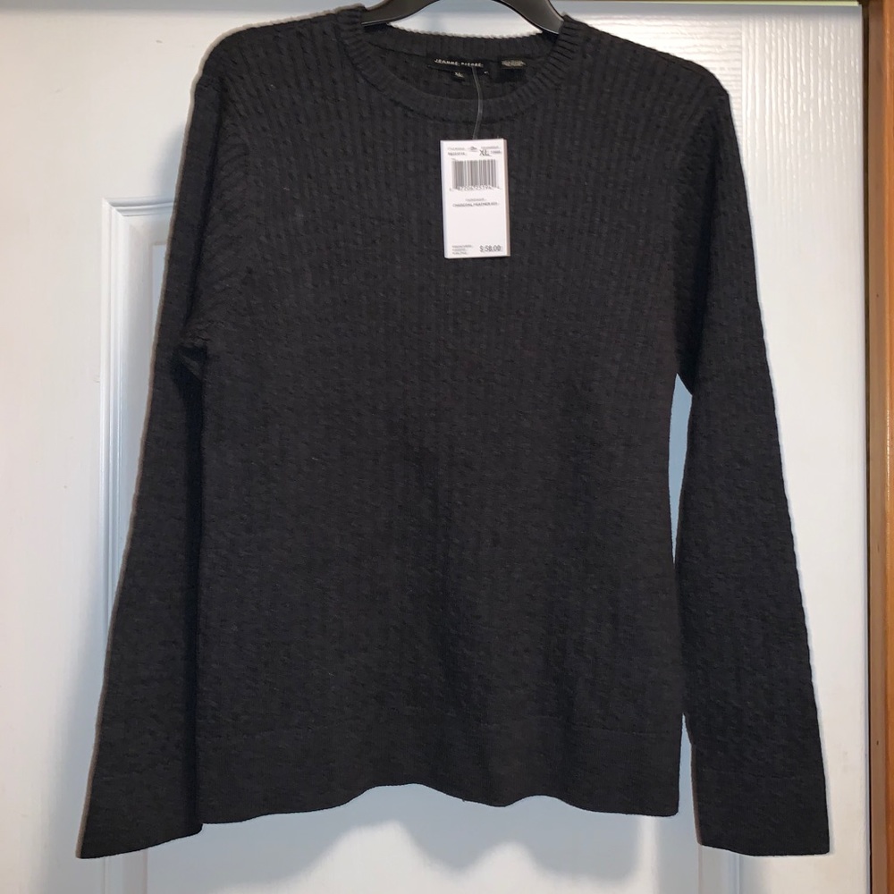 Jeanne Pierre gray sweater